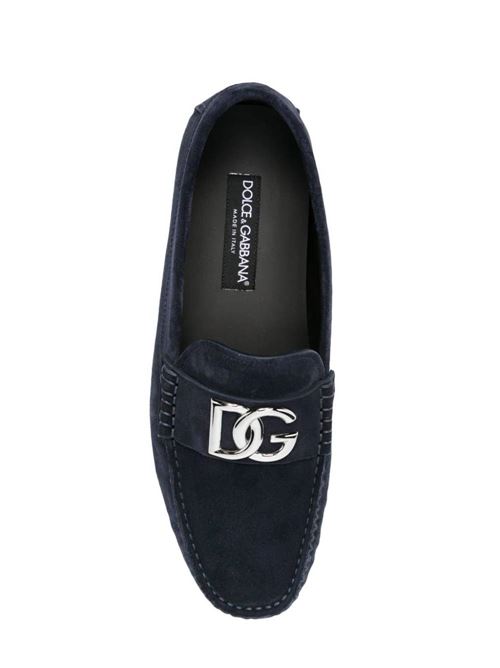 midnight blue calf suede DOLCE&GABBANA | A50598AT44186115